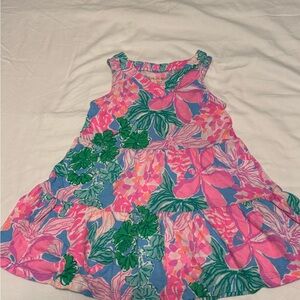 Lilly Pulitzer Pink and Blue Floral Kids Dress
